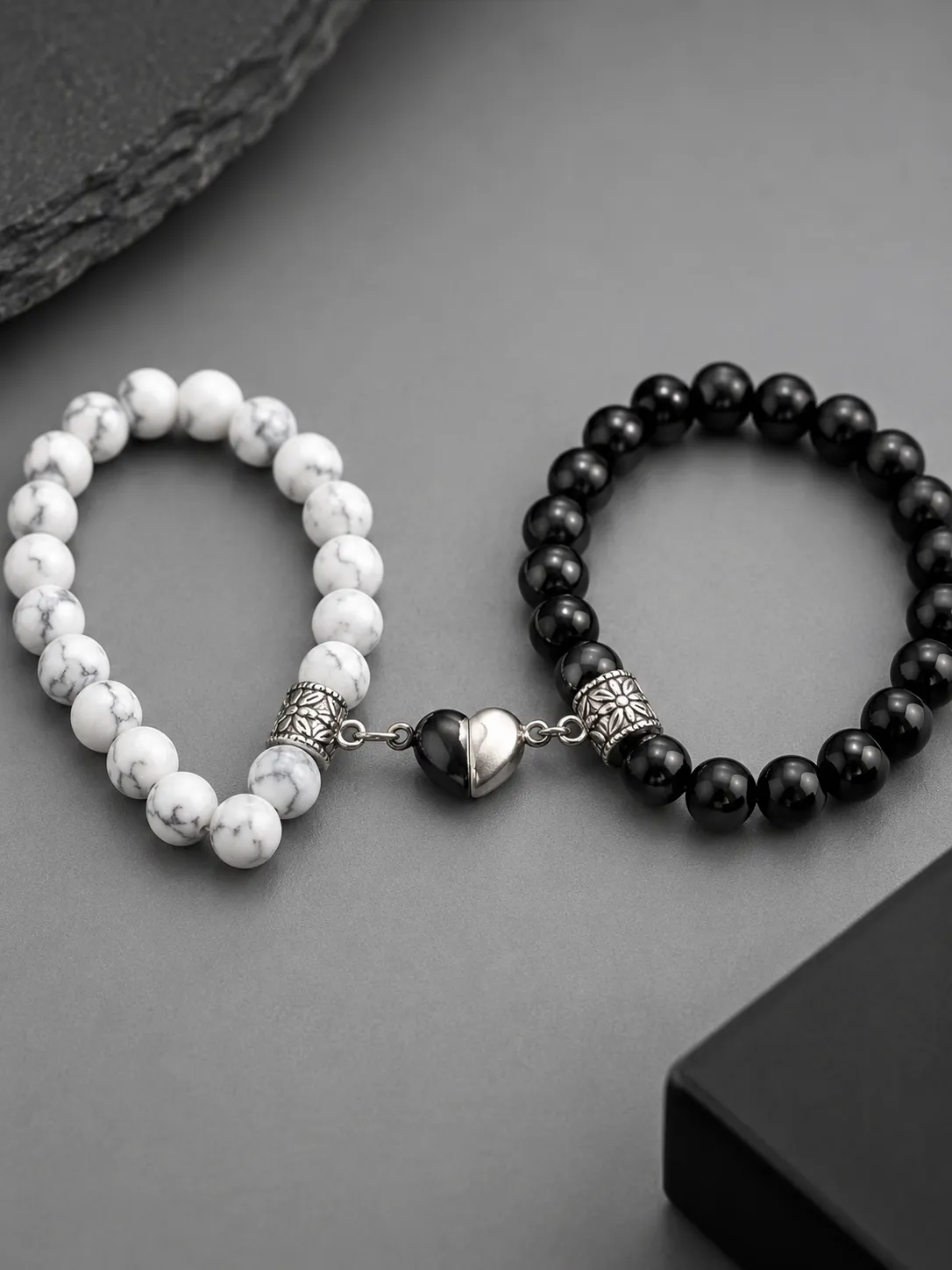 Couple Magnetic Heart Bracelet Set| Stylish Relationship Gift